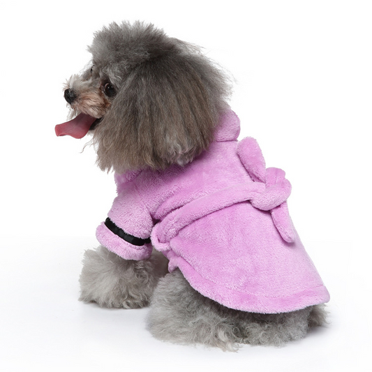 De PawPop™ Cloud-Bathrobe – Ultra-Zachte Huisdier Badjas 🐾☁️